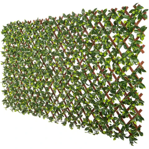 Designer Plants Premium Jasmine Artificial Hedge Trellis Screen PVC - 2 x 1metre