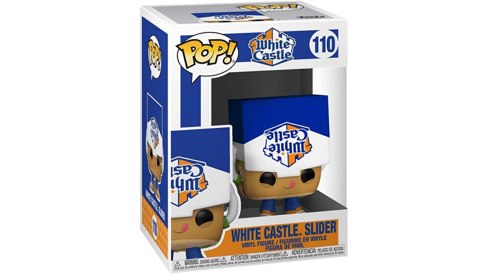 Pop White Castle Slider Vinyl Figur – Stylisierte Sammelfigur, Ca. 9,5 Cm (3,75 Zoll)