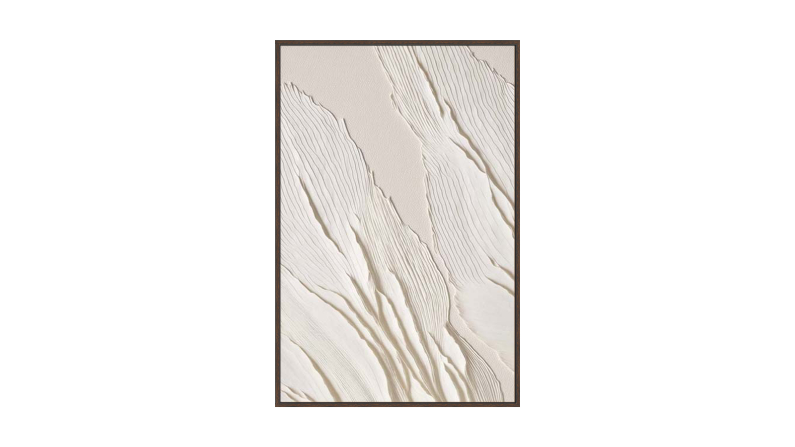 La Grolla Texture Rhapsody I Walnut Gallery Wall Art - 93 x 63cm