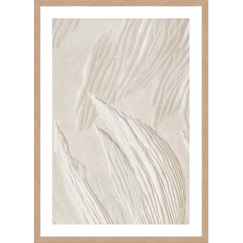 La Grolla Texture Rhapsody II Natural Frame Wall Art - 106 x 76cm