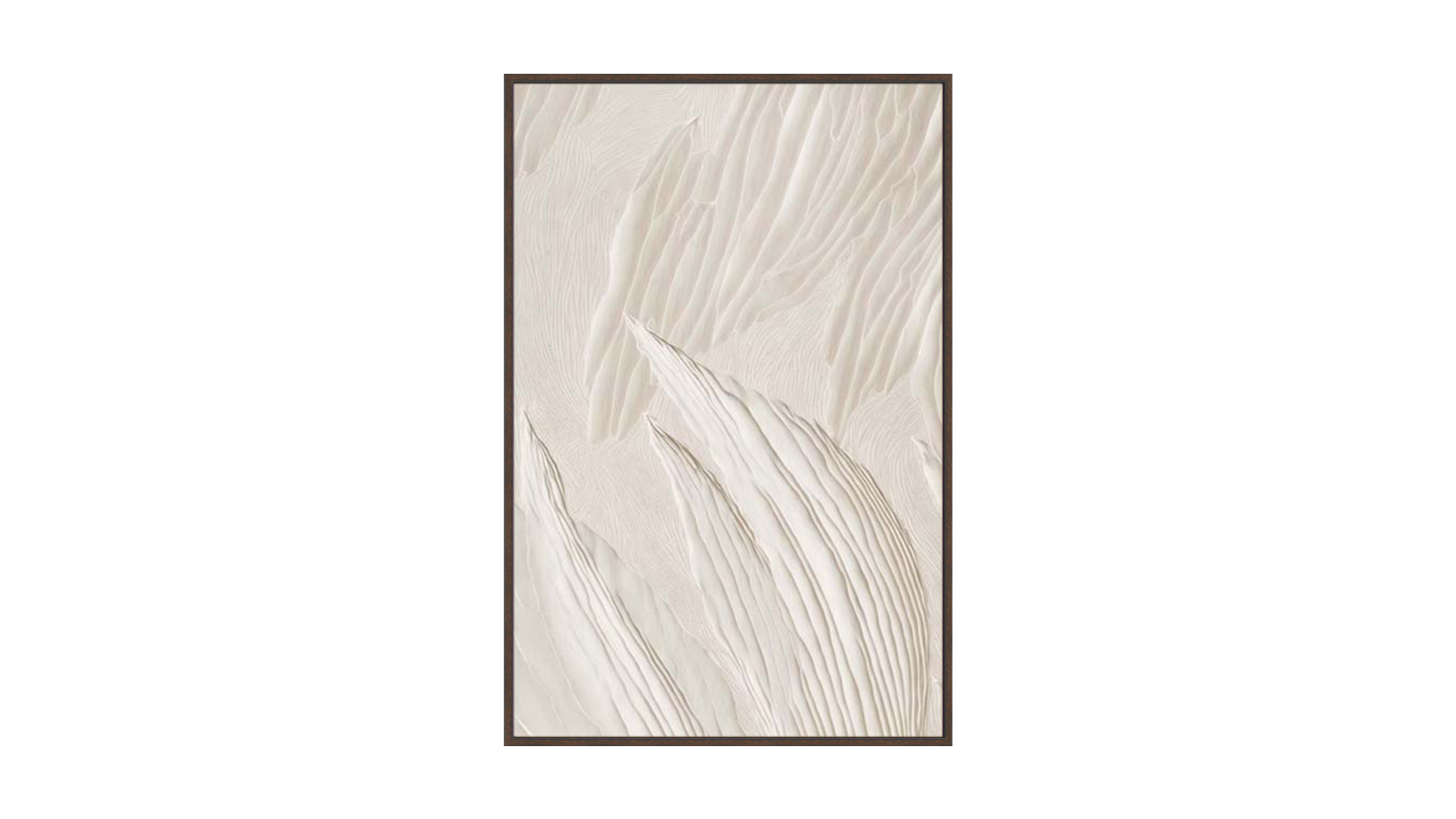 La Grolla Texture Rhapsody II Walnut Gallery Wall Art - 123 x 83cm