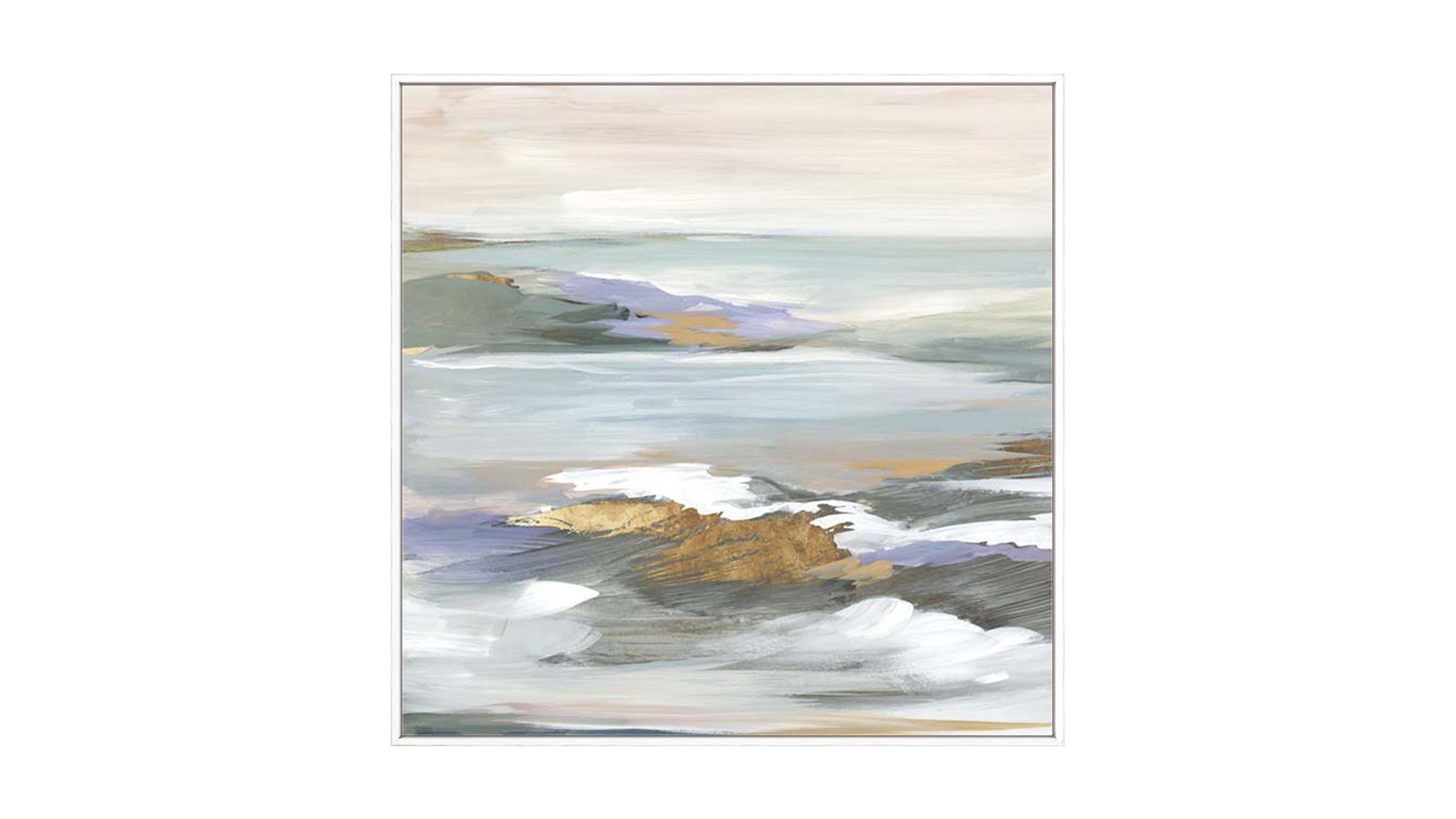 La Grolla The Silent Fountain I White Gallery Wall Art - 87 x 87cm