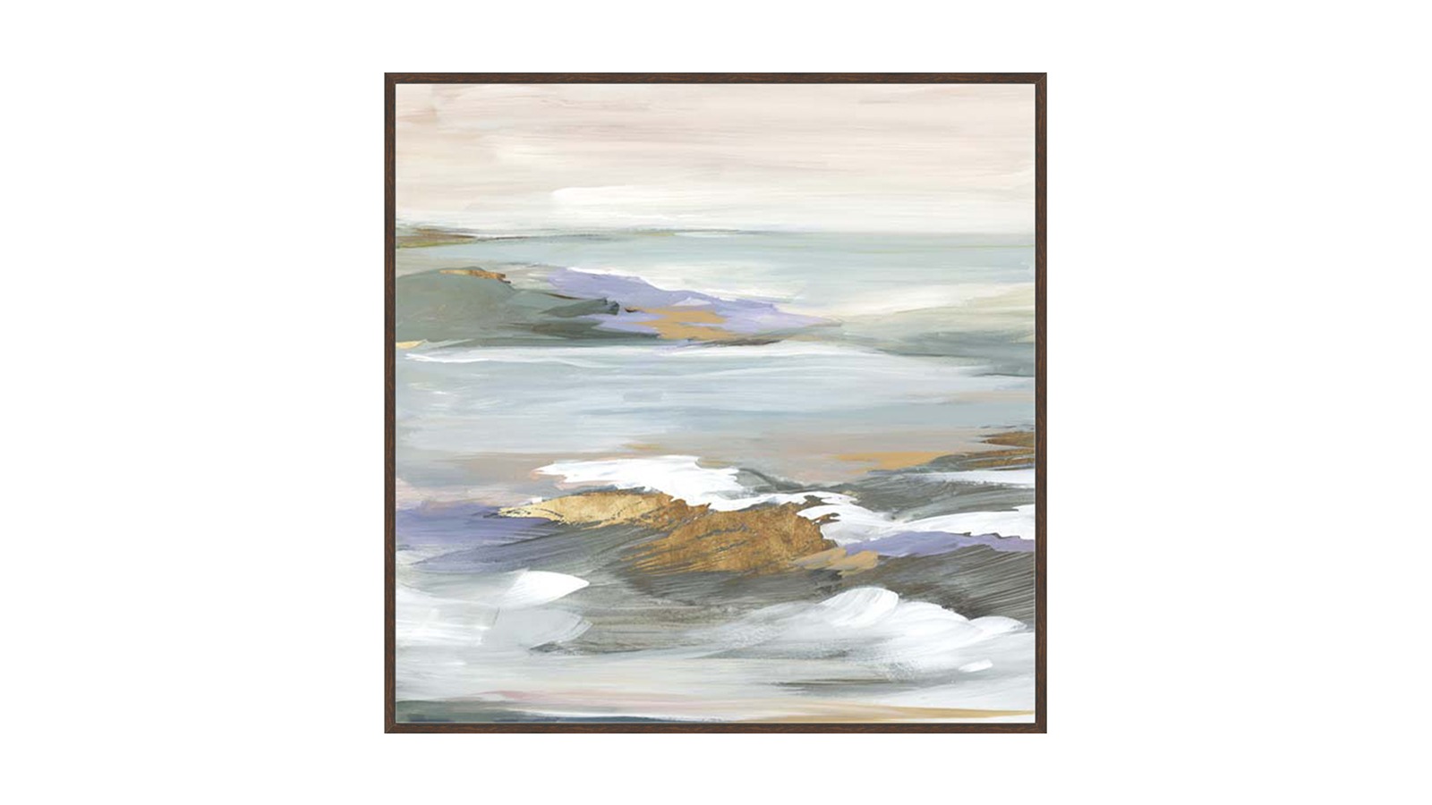La Grolla The Silent Fountain I Walnut Gallery Wall Art - 67 x 67cm