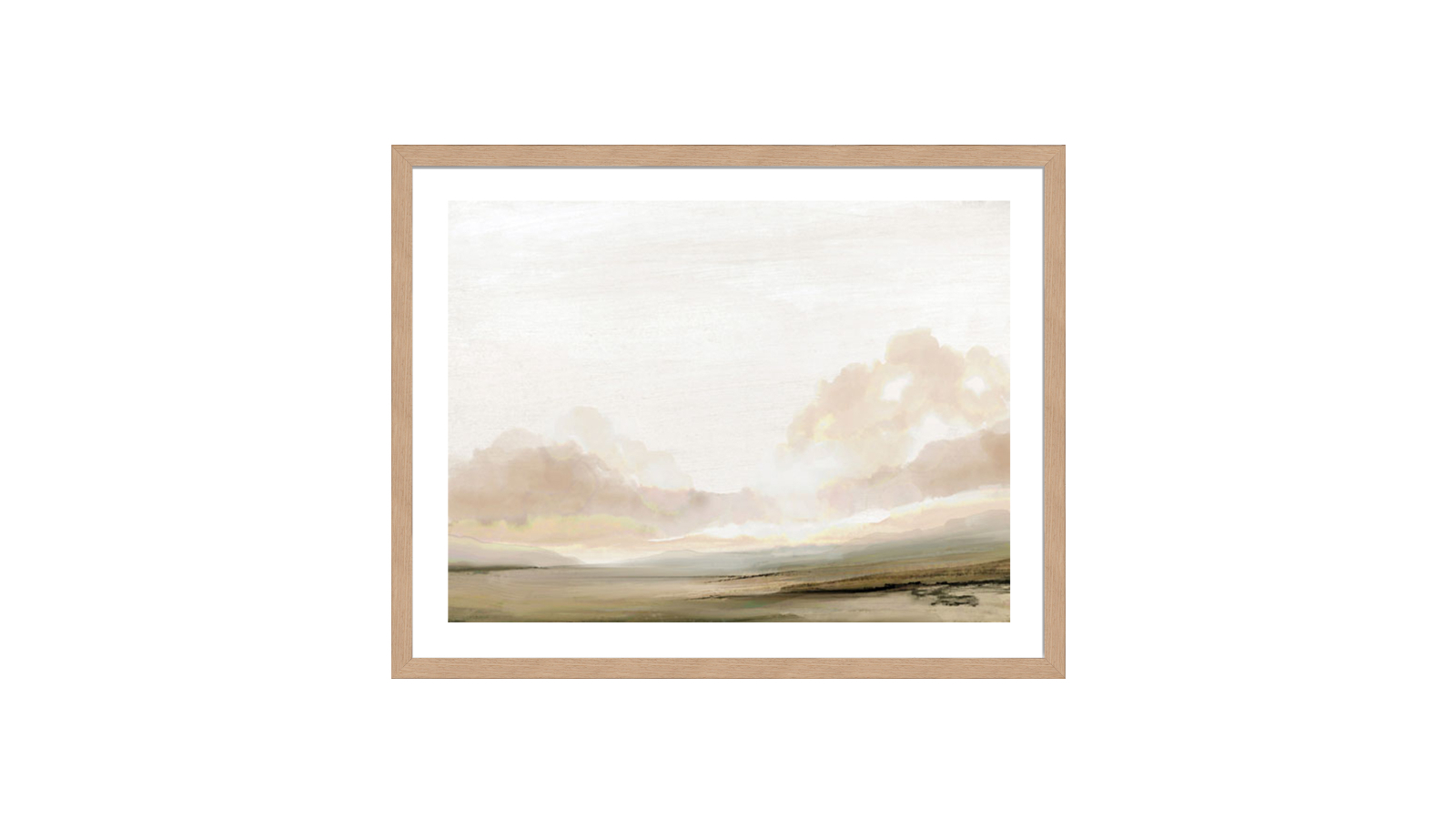 La Grolla the South Natural Frame Wall Art - 76 x 61cm