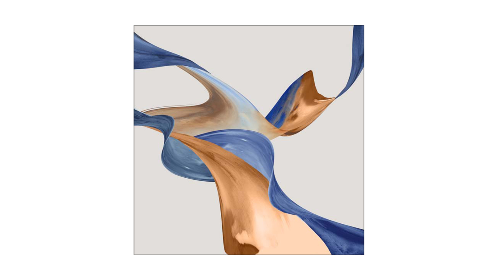 La Grolla Thinking Through Time I Unframed Canvas Wall Art - 120 x 120cm