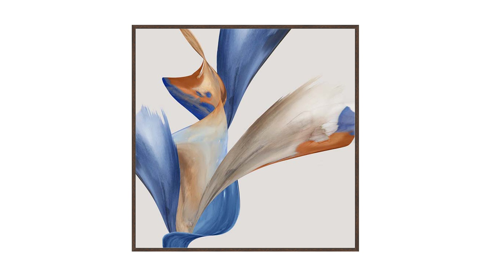 La Grolla Thinking Through Time II Walnut Gallery Wall Art - 87 x 87cm