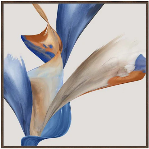 La Grolla Thinking Through Time II Walnut Gallery Wall Art - 87 x 87cm