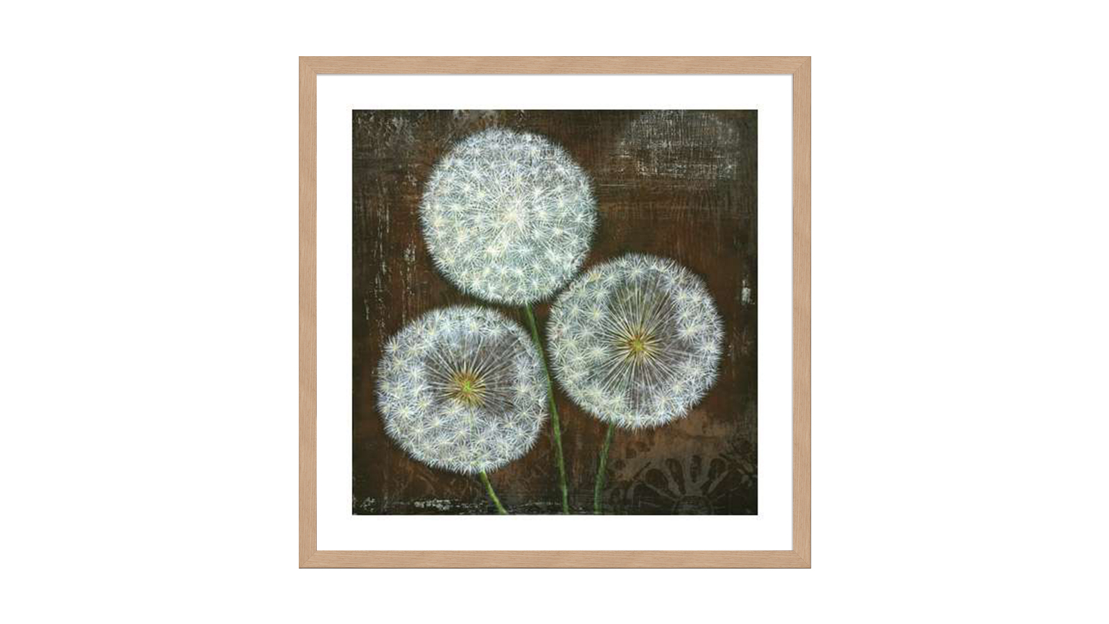 La Grolla Three Wishes Natural Frame Wall Art - 96 x 96cm