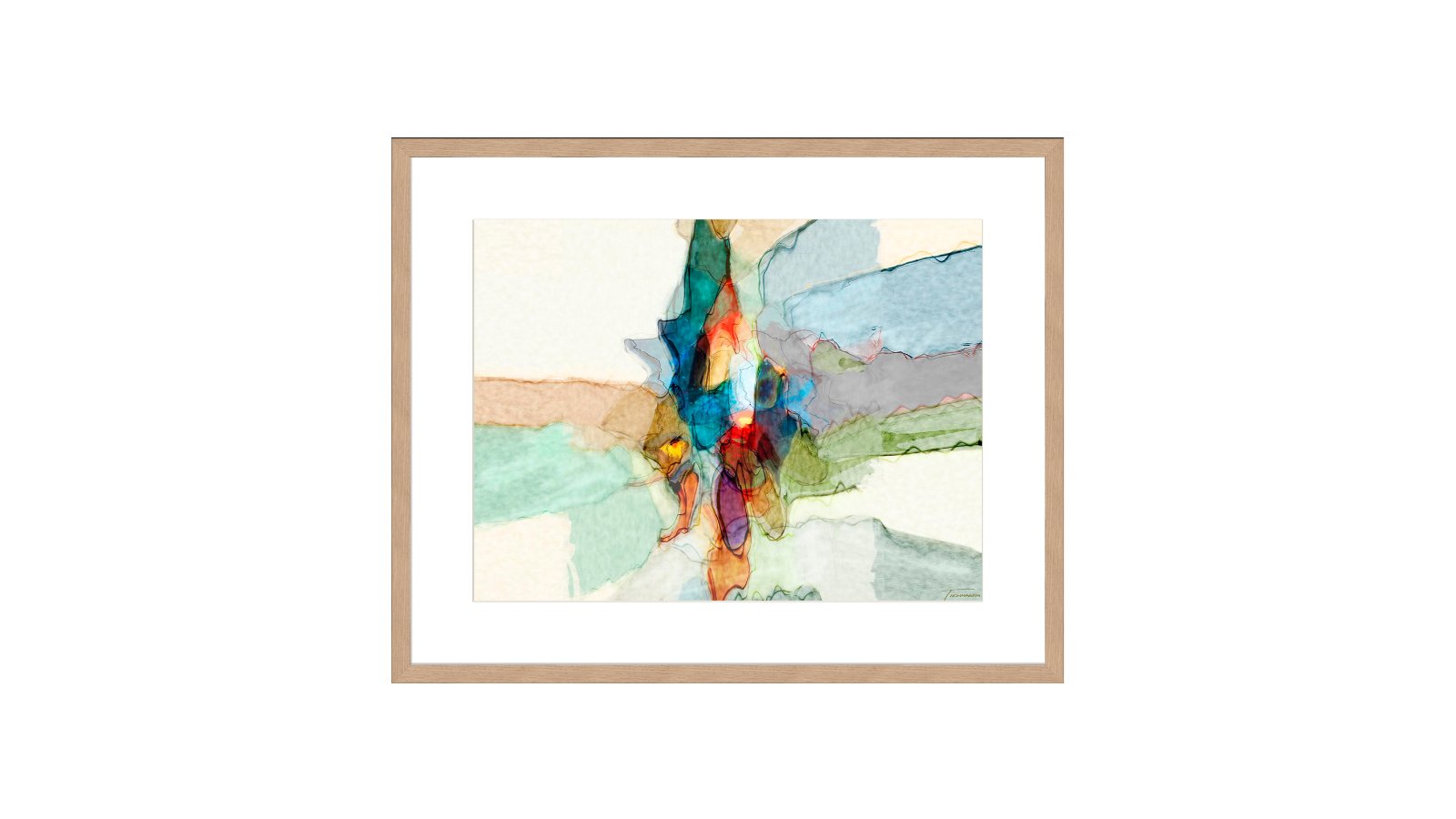 La Grolla Transformatio IV Natural Frame Wall Art - 106 x 86cm