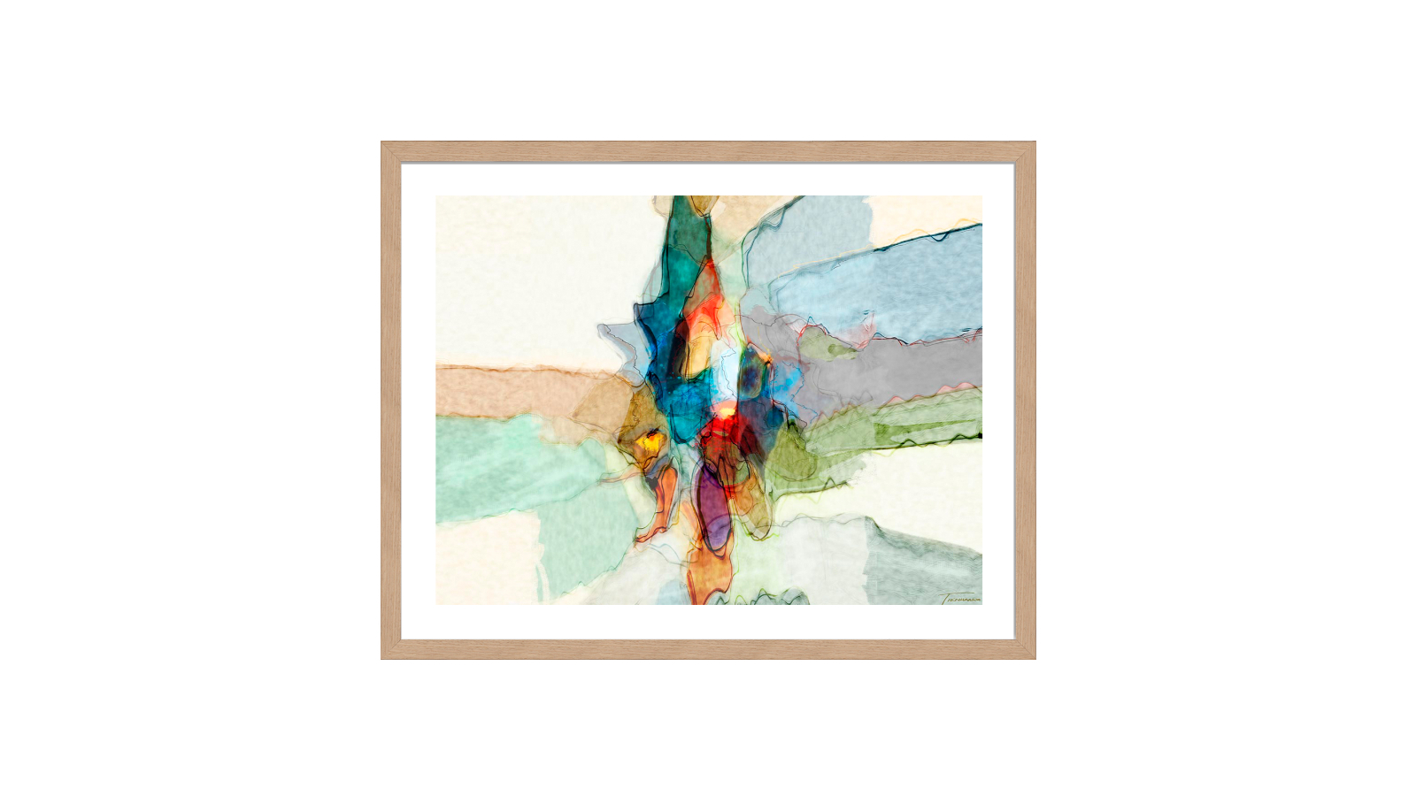 La Grolla Transformatio IV Natural Frame Wall Art - 96 x 76cm