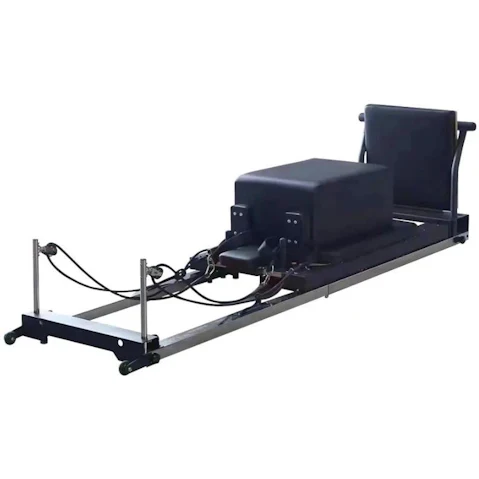 Eeeza Foldable Carbon Steel Reformer Pilates - Black