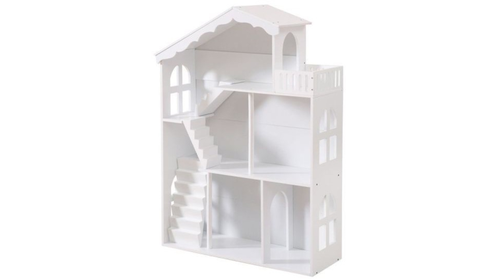 All 4 Kids Ella White Dollhouse Bookcase 