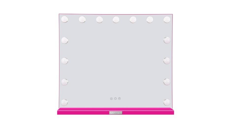 Monika 60 x 52cm Makeup Mirror with Dimmable Lights 15 LED Lighted Vanity Mirrors Wall