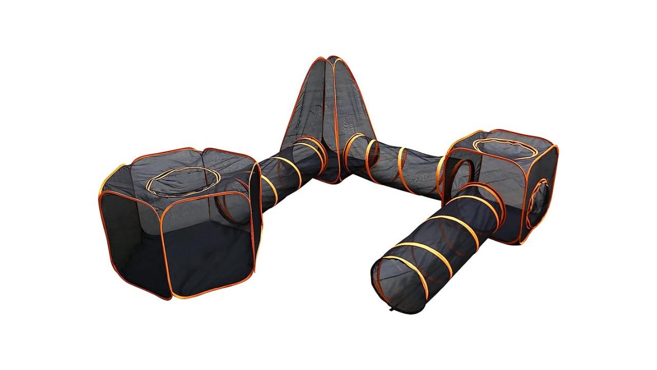 YS 6-in-1 Portable Cat Playpen Folding Play Tent