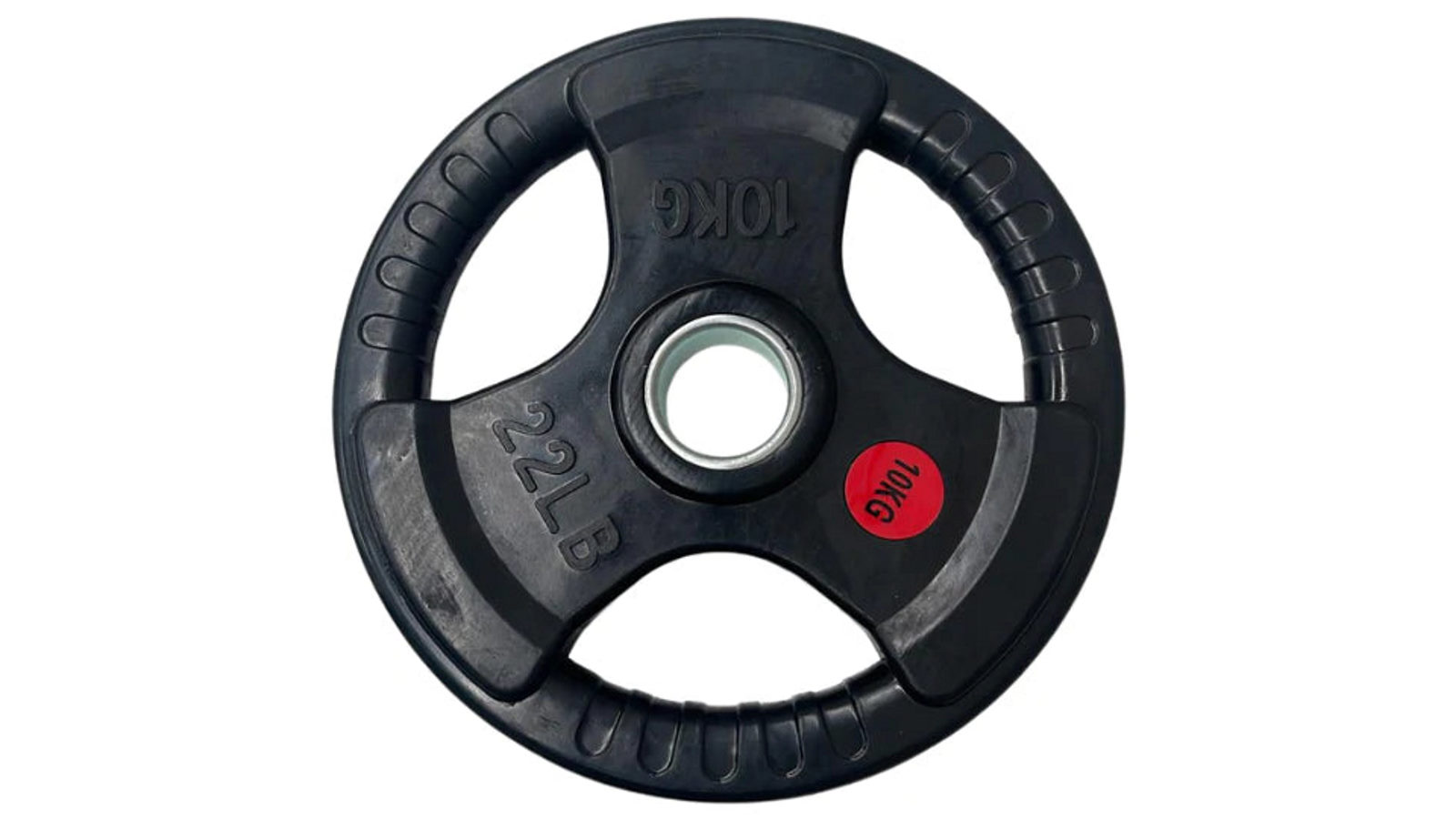 Fitness Hero 10kg Standard 29mm Rubber Coated Tri Grip Plate