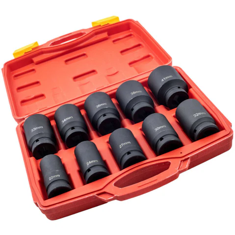 AUPK 10 Piece 3/4inch Drive Deep Impact Socket Tool