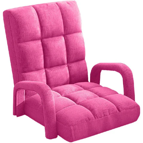 Soga Floor Recliner Lazy Chair with Armrest - Pink