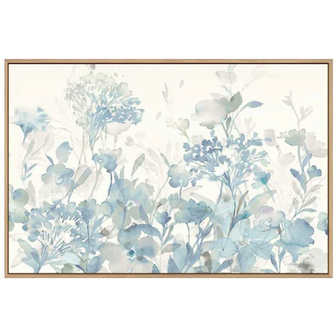La Grolla Translucent Garden Cool Natural Gallery Wall Art - 93 x 63cm