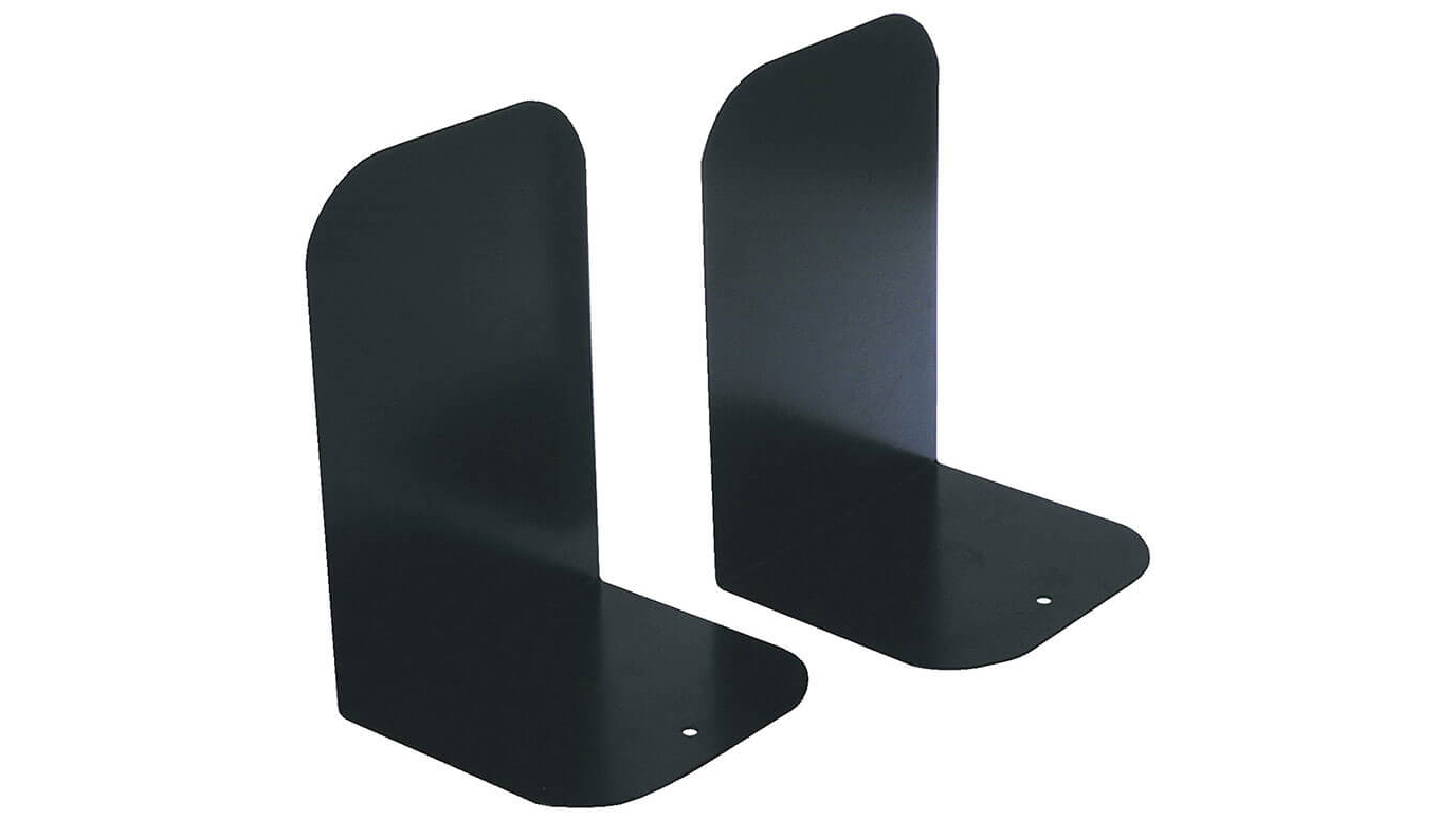 Esselte Elements Bookend Pair - Metal Black