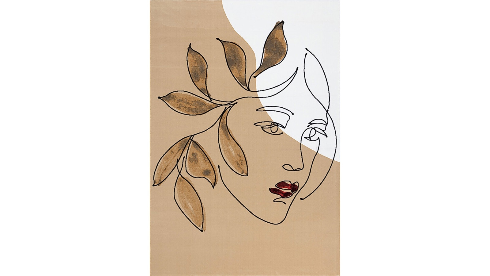 Chroma Face Beige Large Rug 