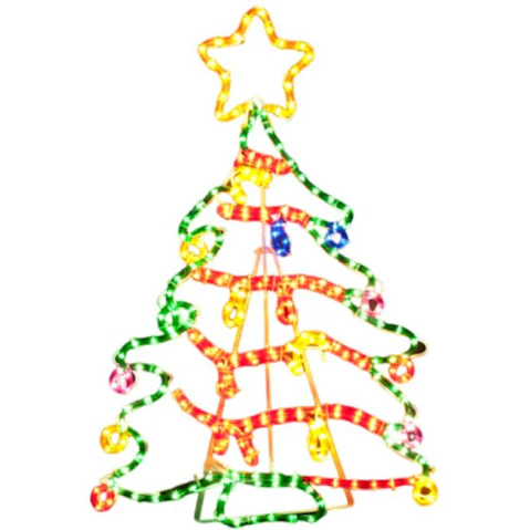 Hisen Christmas Tree Motif Rope Light - Large