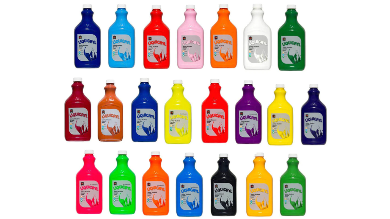 Educational Colours Liquicryl Junior Student 2 Litre Acrylic Paint 