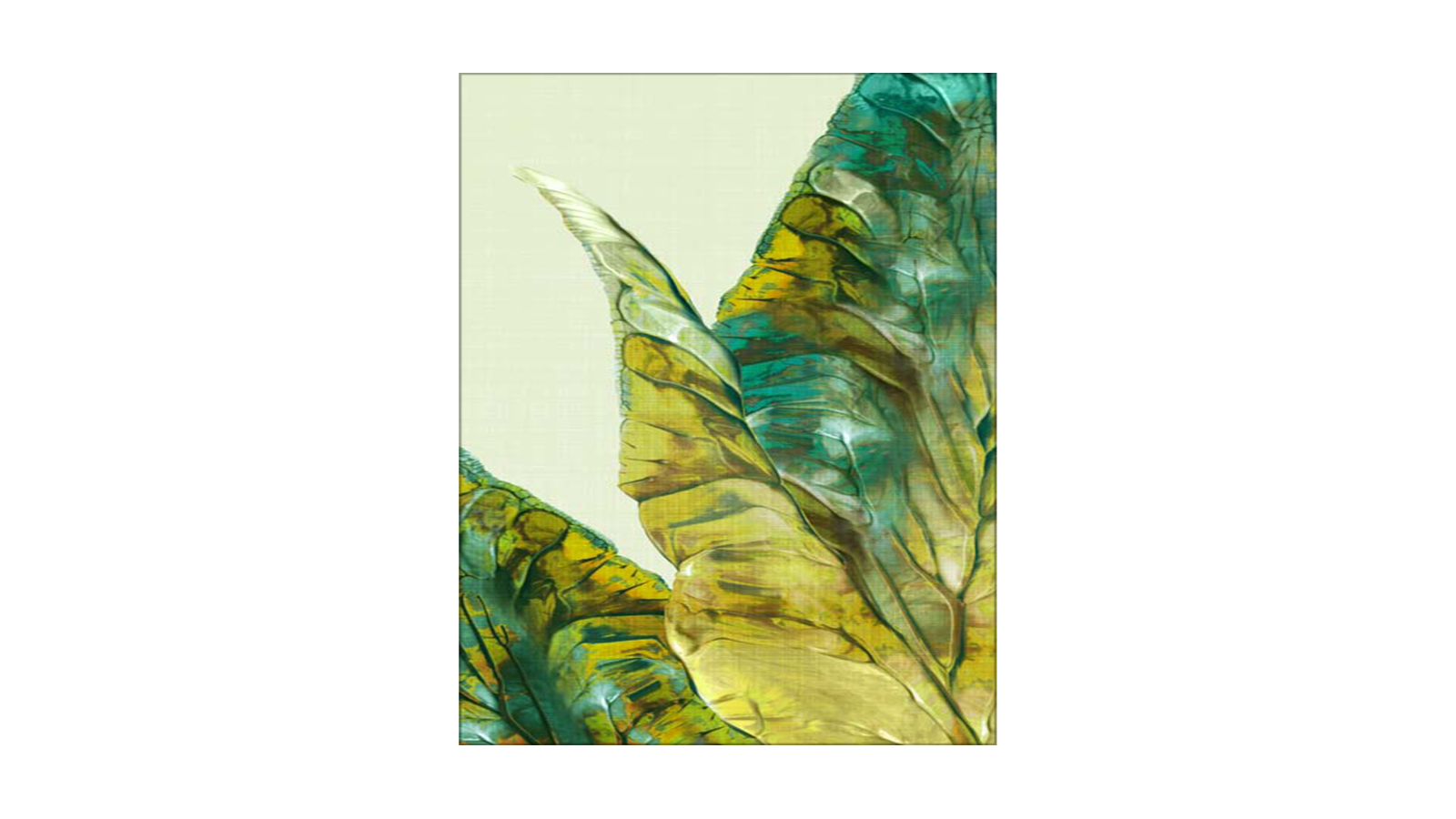 La Grolla Tropical Green Leaves I Unframed Canvas Wall Art