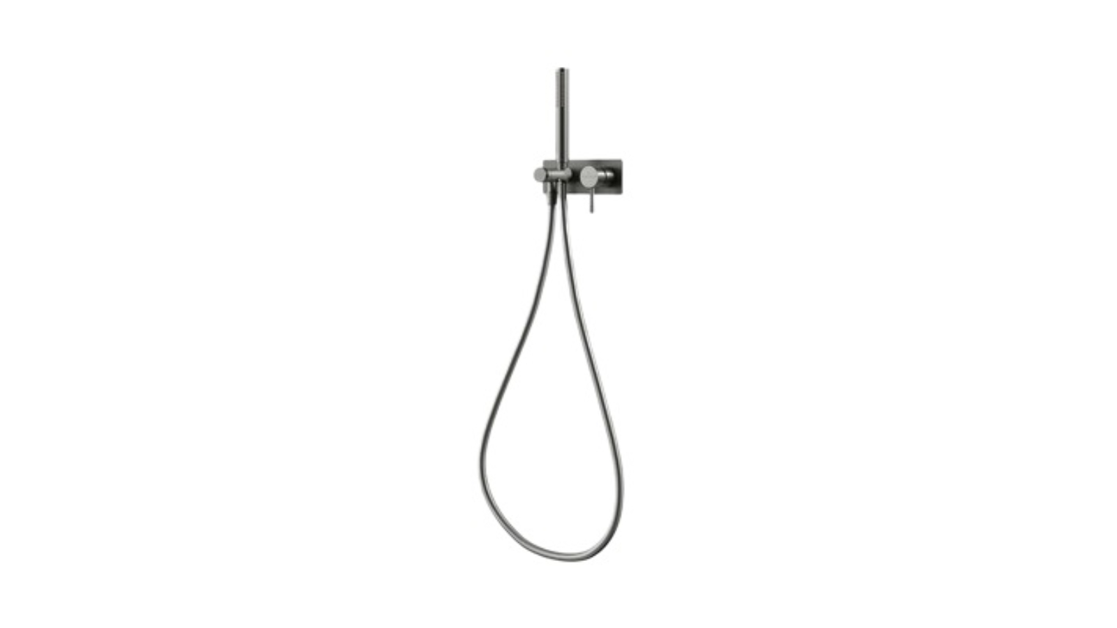 Villeroy & Boch Vita Wall Mounted Shower Trim - Gunmetal