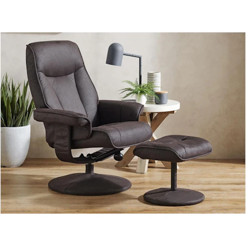 Lusso Recliner and Footstool