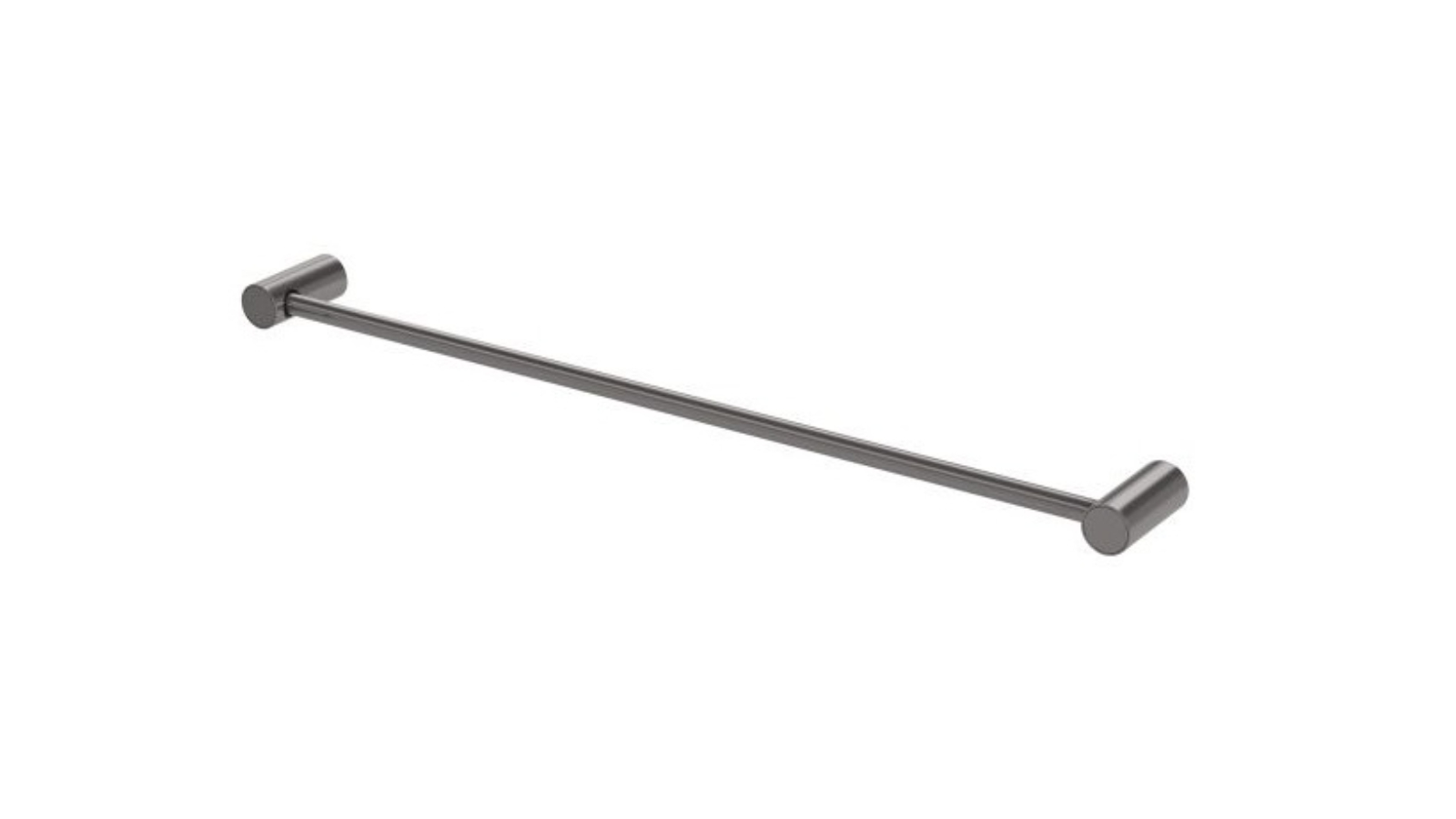Phoenix 600mm Vivid Slimline Single Towel Rail - Brushed Carbon