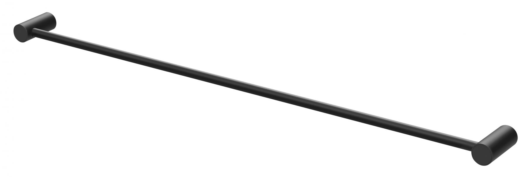 Phoenix Vivid Slimline 800mm Single Towel Rail - Matte Black