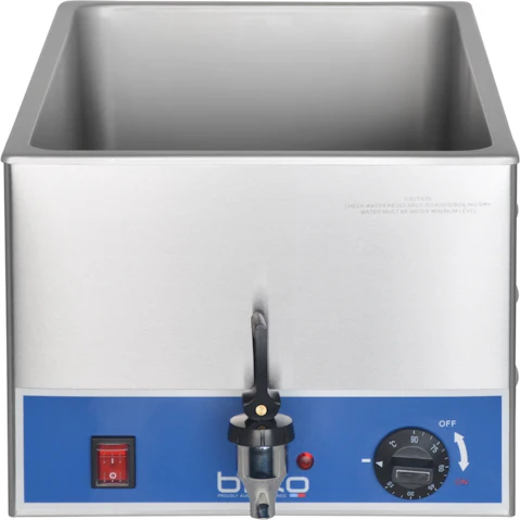 Birko Stainless Steel Bain Marie with Single Taps & Vents