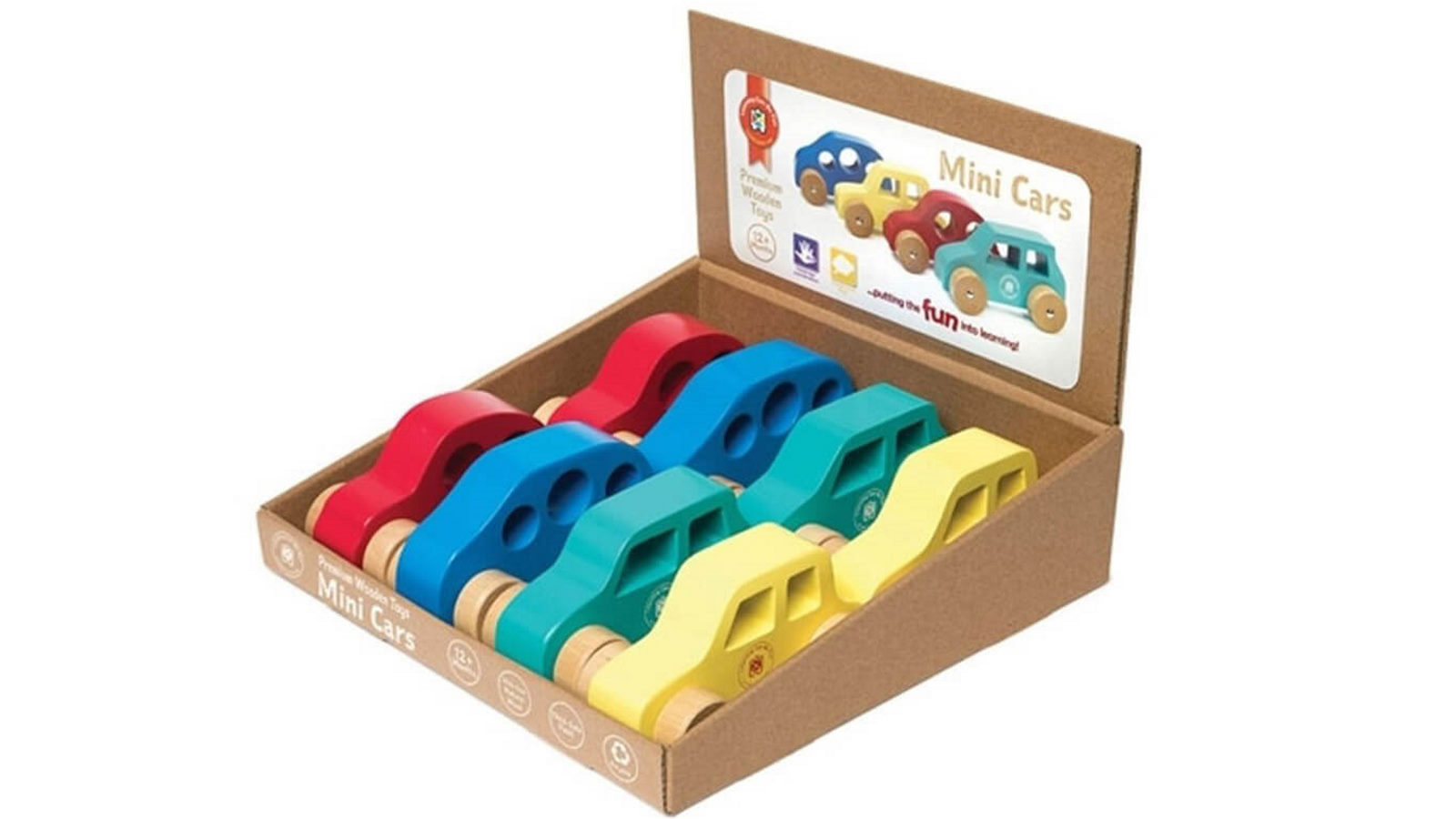 LatestBuy Learning Can Be Fun Wood Mini Car Toy Display