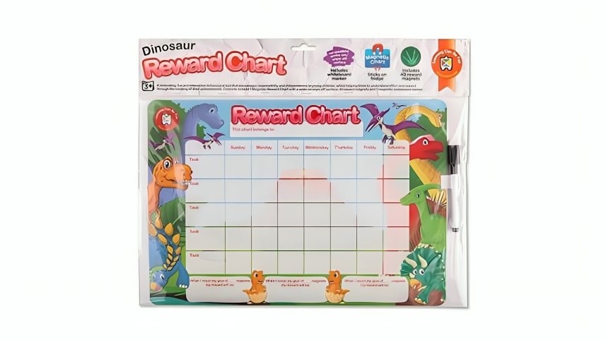 Latest Buys Learning Can be Fun Magnetic Reward Chart - Dinosaur