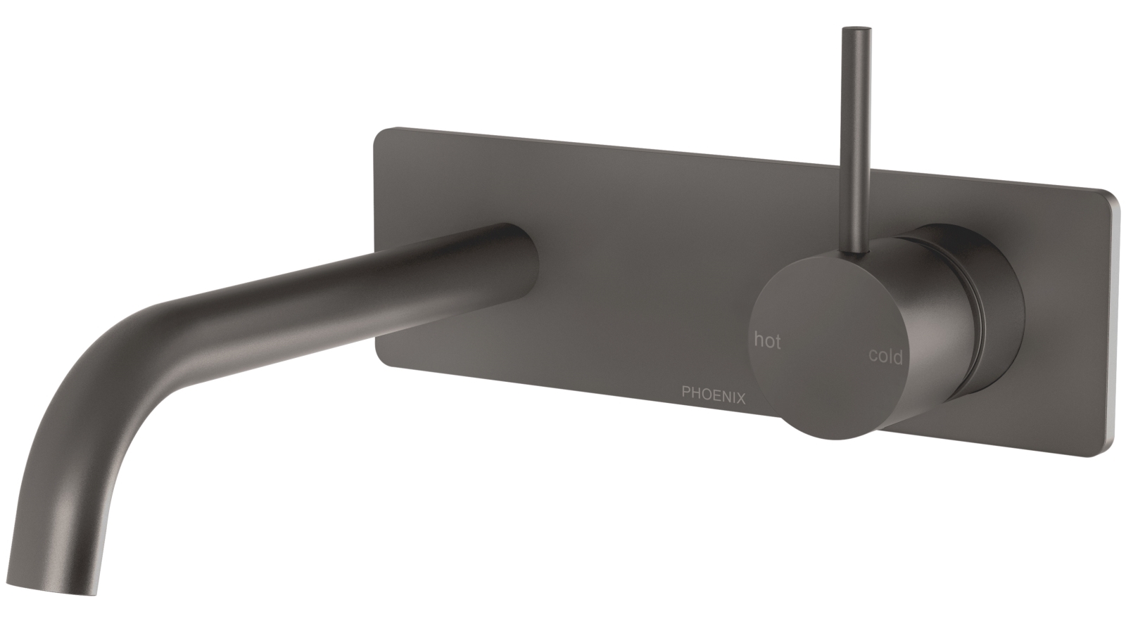 Phoenix Vivid Slimline Up Wall Basin/Bath Mixer Set - Gun Metal