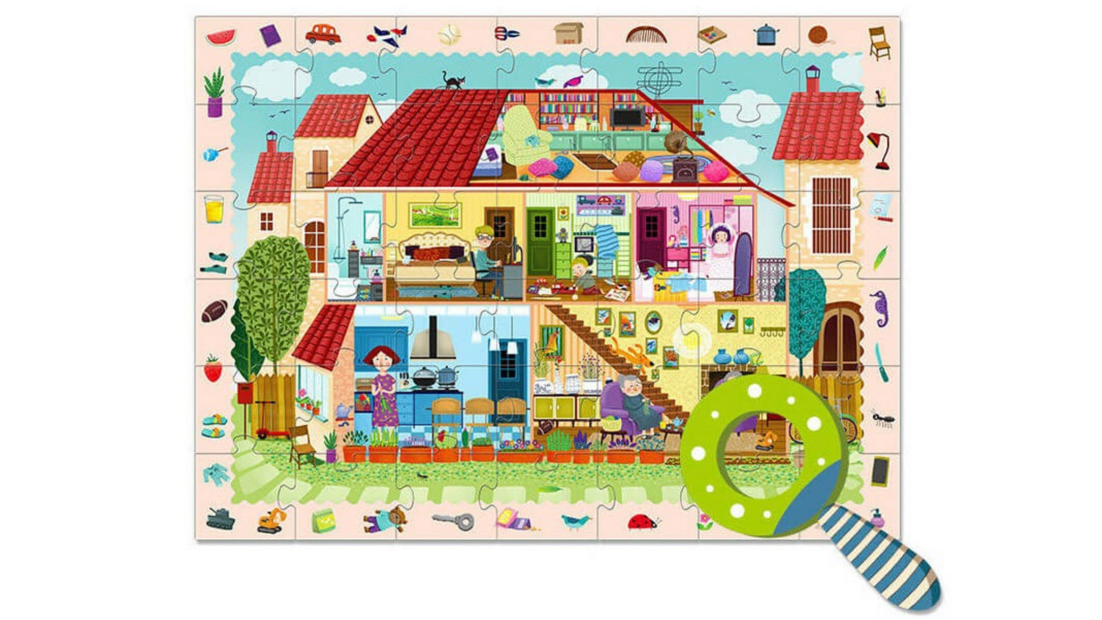 EC Mideer Detective in Room 42 Piece Puzzle - 70x52cm