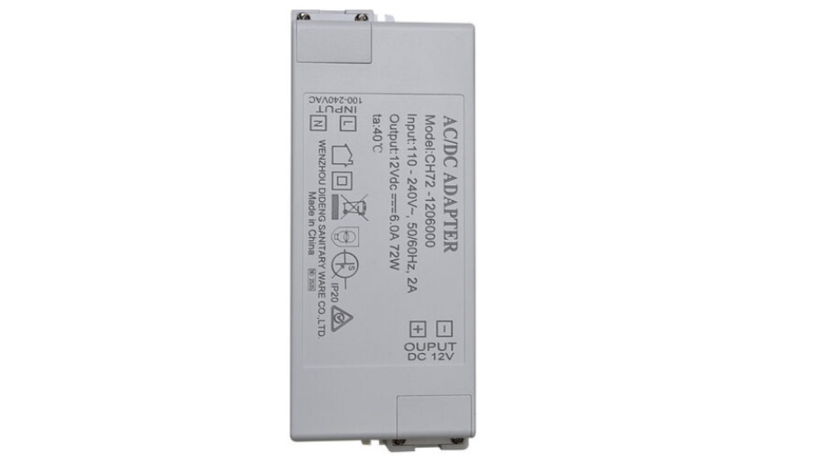 Caroma Transformer for Heated Towel Rails 12V 72W