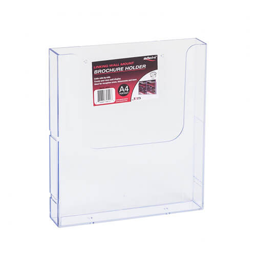 Deflecto Linking Wall Mount A4 Brochure Holder