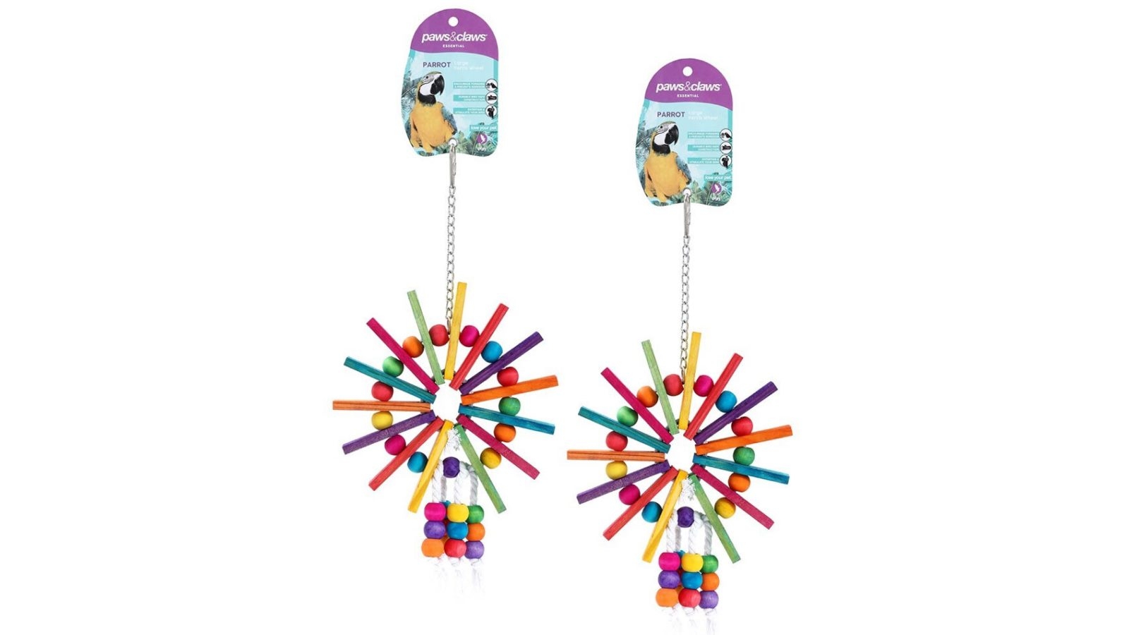 Paws and Claws 2-Pack Parrot Ferris Wheel Toy