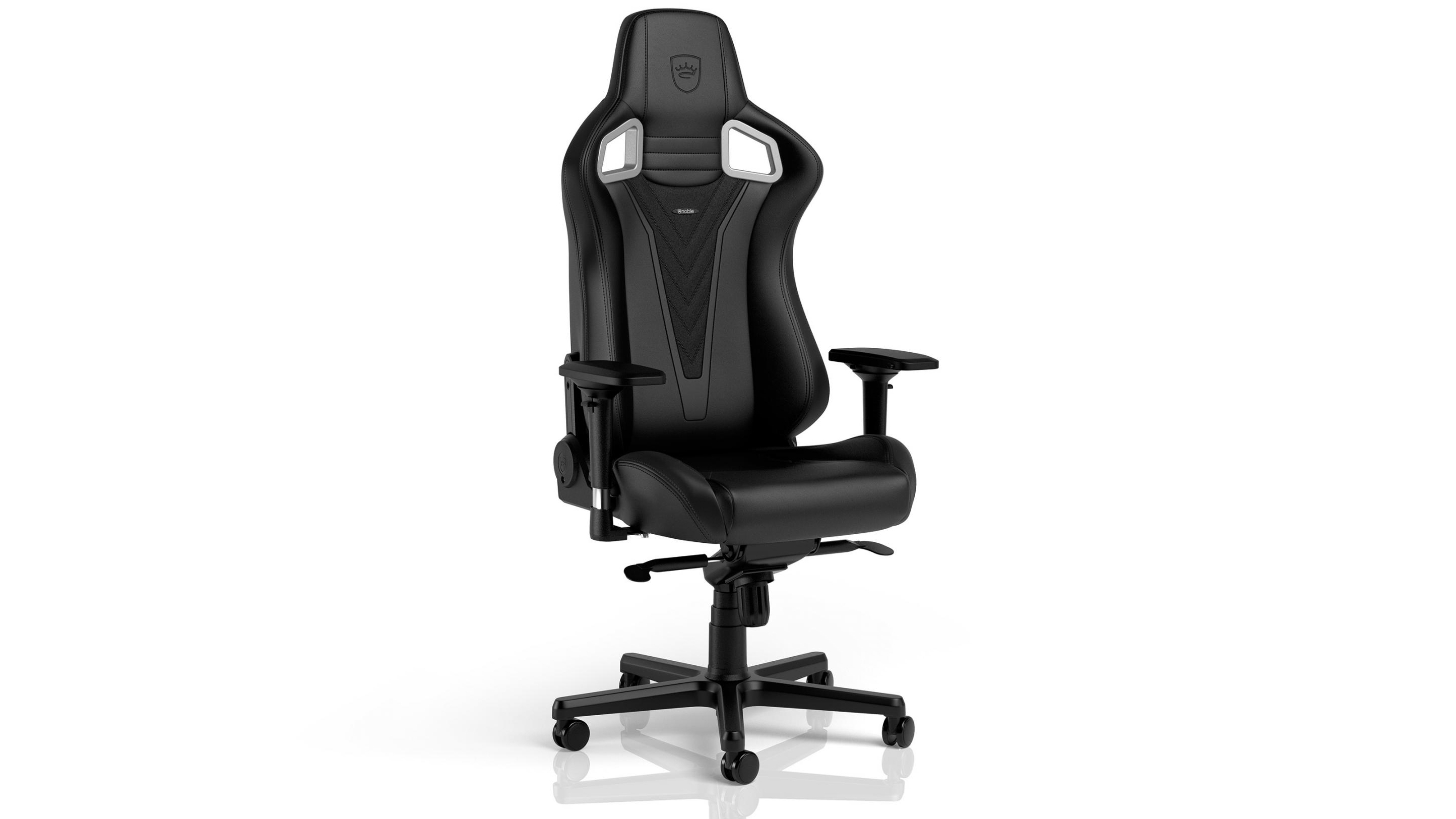  noblechairs Epic Reclining Gaming Chair and Reclining Office  Chair, PU Faux Leather, Black : Home & Kitchen