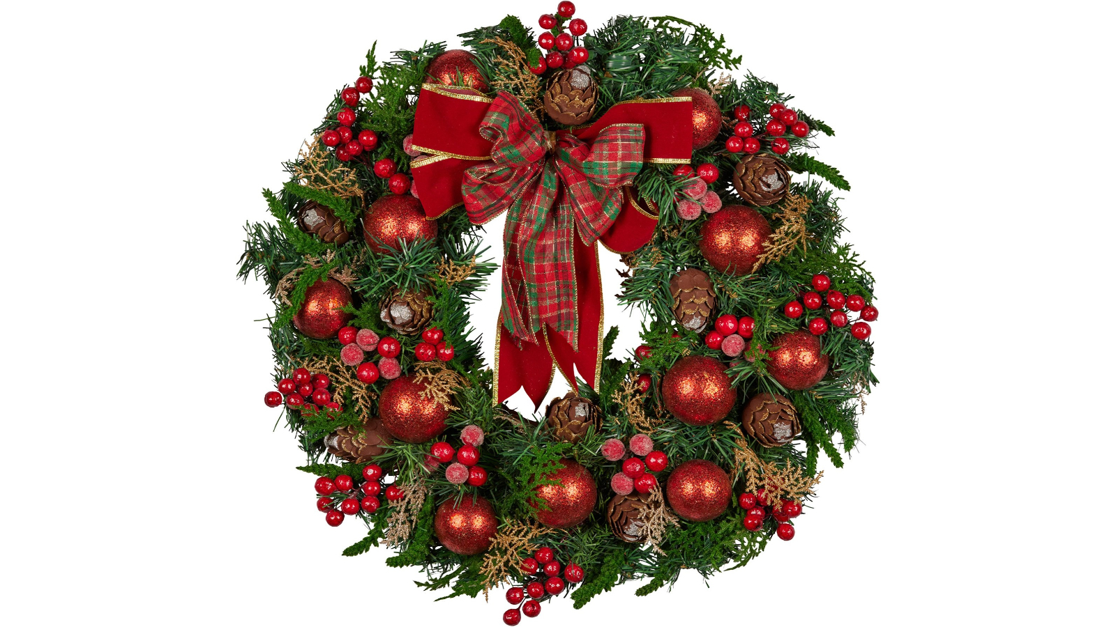 Christabelle 71cm Berries/Baubles Christmas Wreath