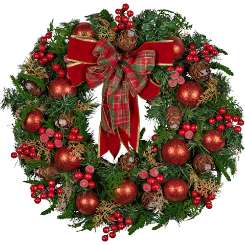 Christabelle 71cm Berries/Baubles Christmas Wreath