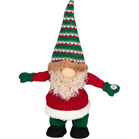 Christabelle 41cm Battery-Operated Christmas Gnome with Animation
