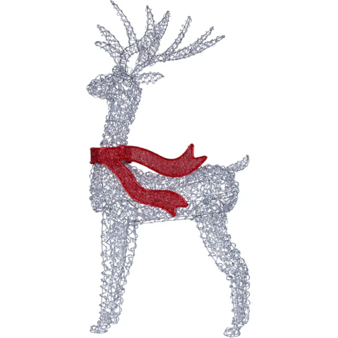 Christabelle 150cm Reindeer LED Light Christmas Display with Red Bow
