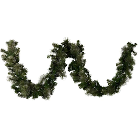 Christabelle 274cm Battery-Operated Glittery Pine Gold Christmas Garland