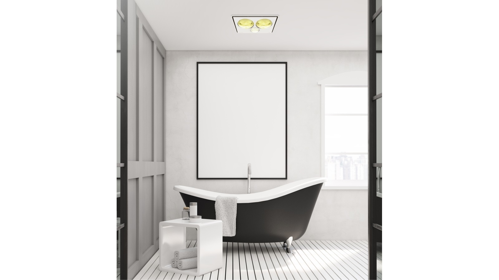 IXL Tastic Vivid 3 in 1 Bathroom Heater Light Fan Harvey Norman