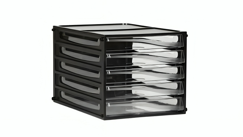 Latest Buys Esselte 5-Drawer Black Frame Filing