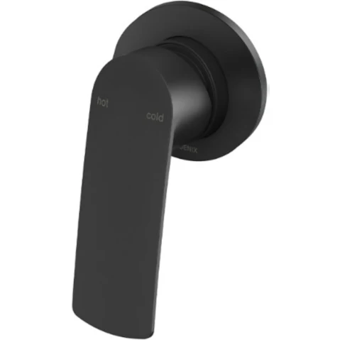 Phoenix Mekko Round Plate SwitchMix Shower/Wall Mixer - Matte Black