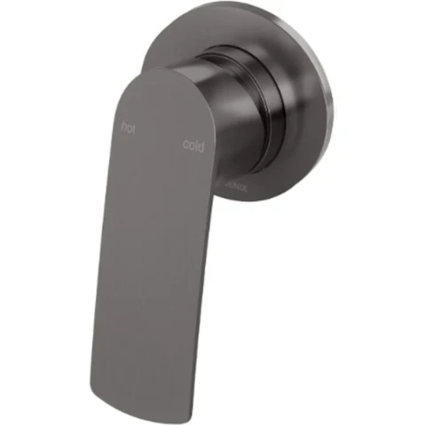 Phoenix Mekko Round Plate SwitchMix Shower/Wall Mixer - Brushed Carbon