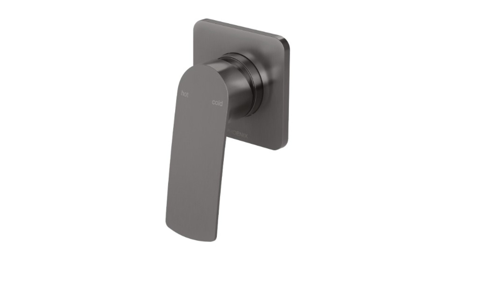 Phoenix Mekko Square Plate Fit-Off Kit Lead-Free SwitchMix Shower/Wall Mixer - Brushed Carbon